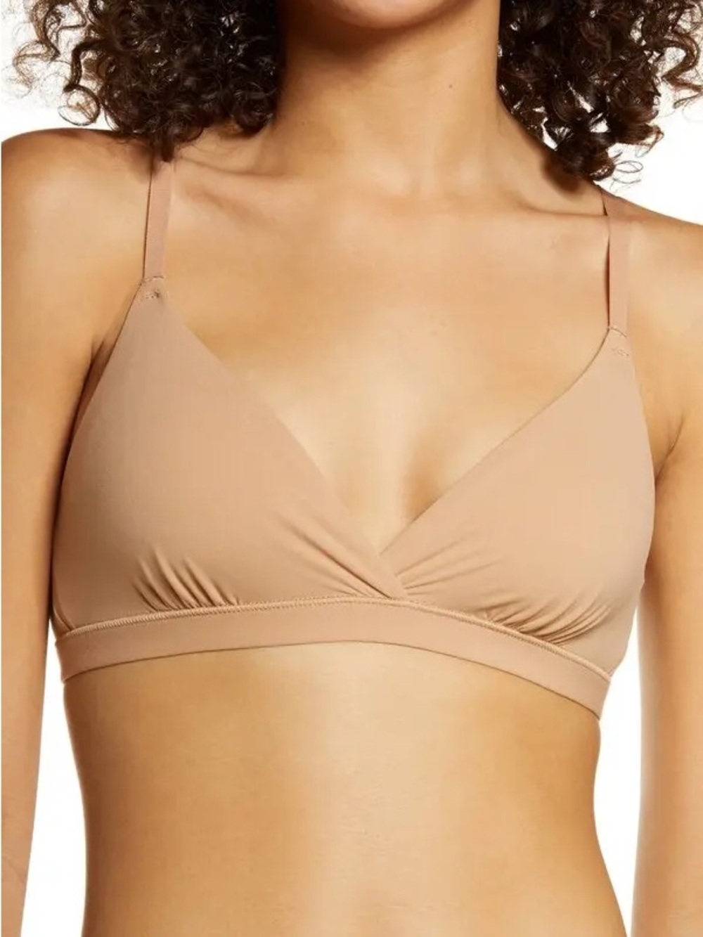 SKIMS FITS EVERYBODY Crossover Bralette Ochre S